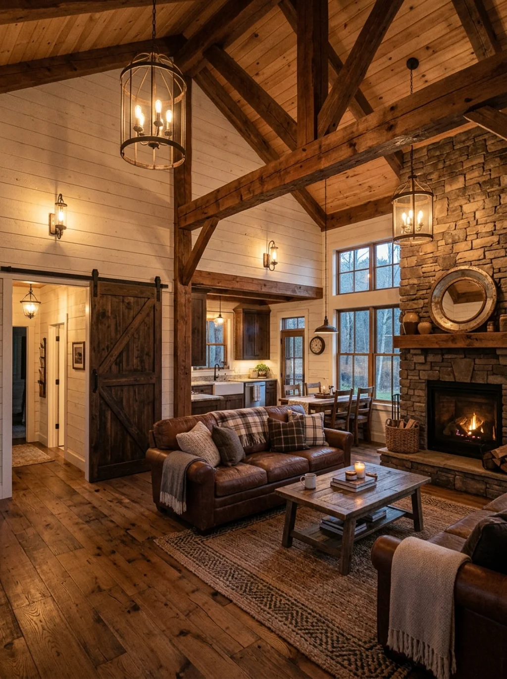 Rustic Barndominium Ideas with Farmhouse Charm