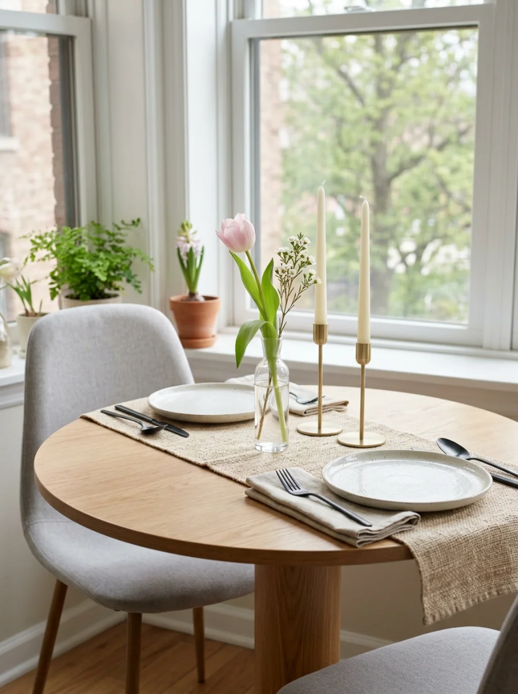 Small Space Spring Tablescape Ideas