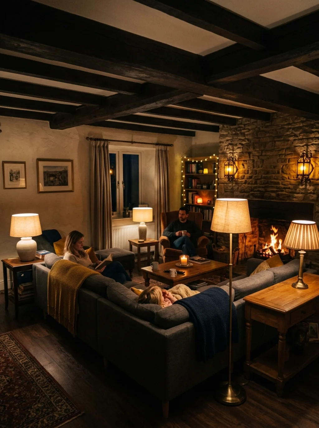 Use Layered Lighting for a Warm Ambiance