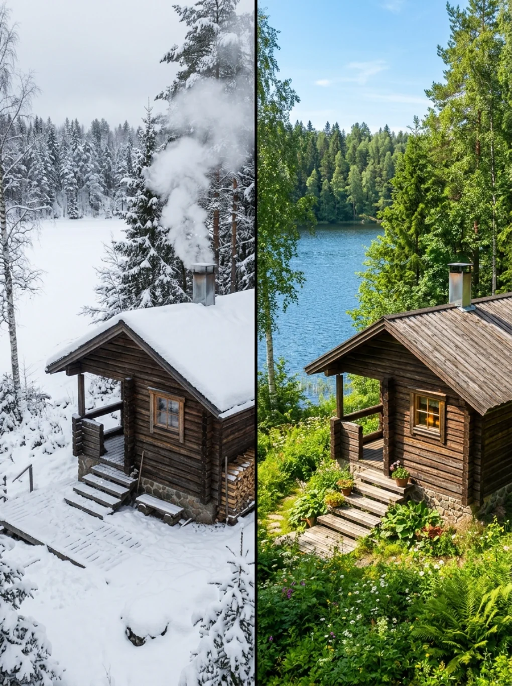 Using an Outdoor Sauna in Winter vs Summer
