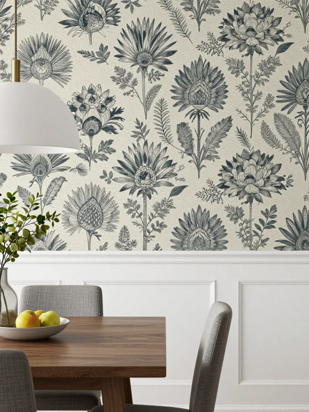 Wallpaper with Wainscoting Ideas